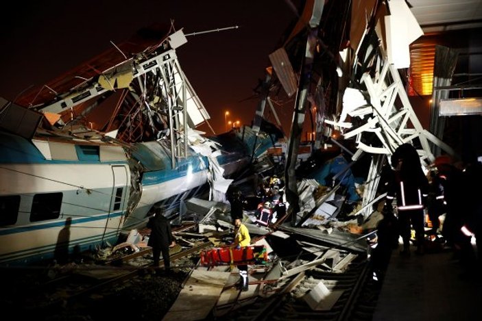Ankara'da Yüksek Hızlı Tren kaza yaptı: 46 yaralı, 7 ölü