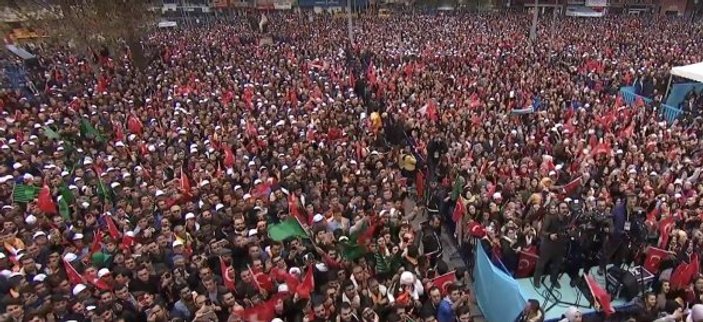 Cumhurbaşkanı Erdoğan'a Denizli'de coşkulu karşılama