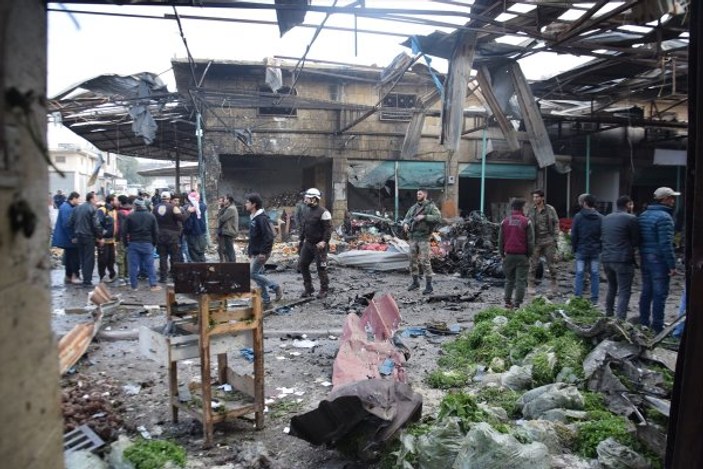 Afrin'de bomba yüklü araçla terör saldırısı