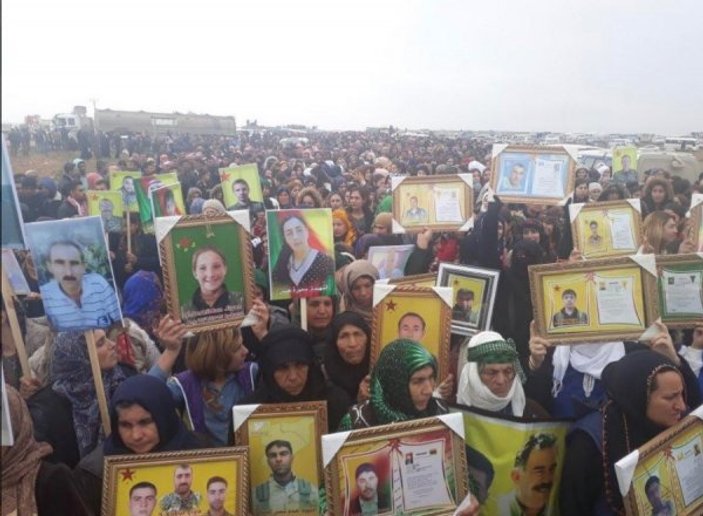PKK ABD'nin bölgeden çekilmesini protesto ediyor