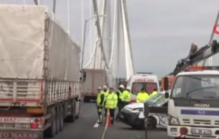 Yavuz Sultan Selim Köprüsü’nde  zincirleme kaza: 1 ölü 2 yaralı