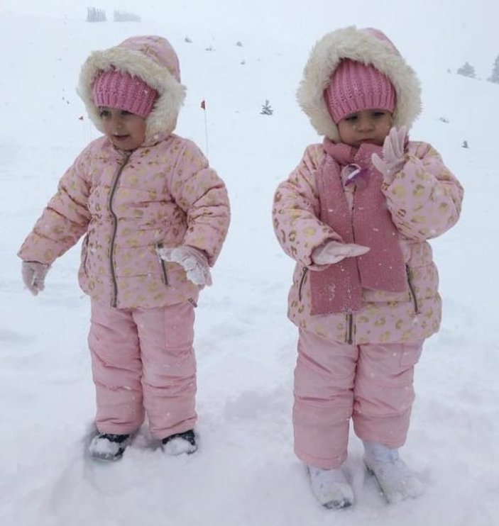 Ebru Şancı'nın kar tatili