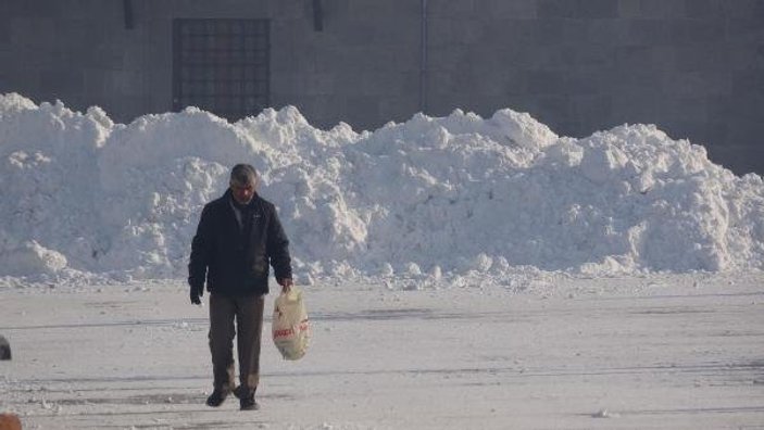 Sibirya'dan gelen soğuk hava Doğu Anadolu'yu dondurdu