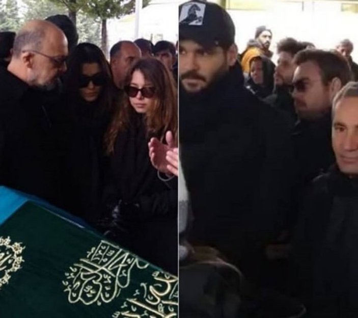 Murat Dalkılıç Hande Erçel'in annesinin cenazesindeydi