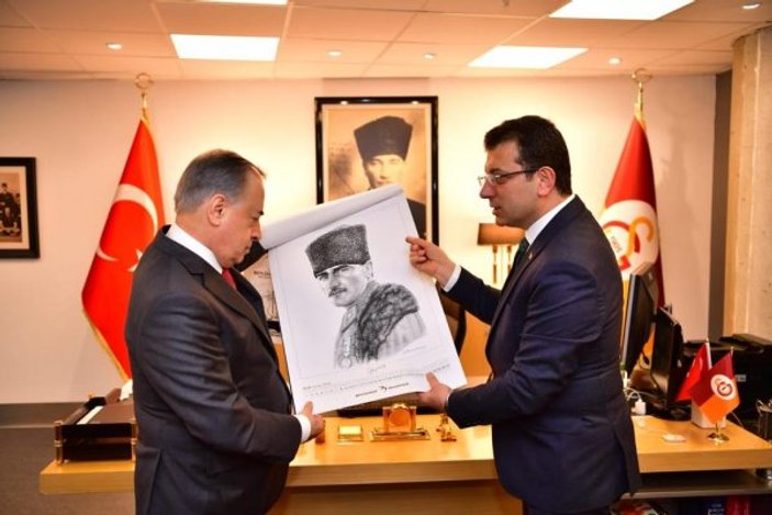 Ekrem İmamoğlu, Galatasaray'ı ziyaret etti