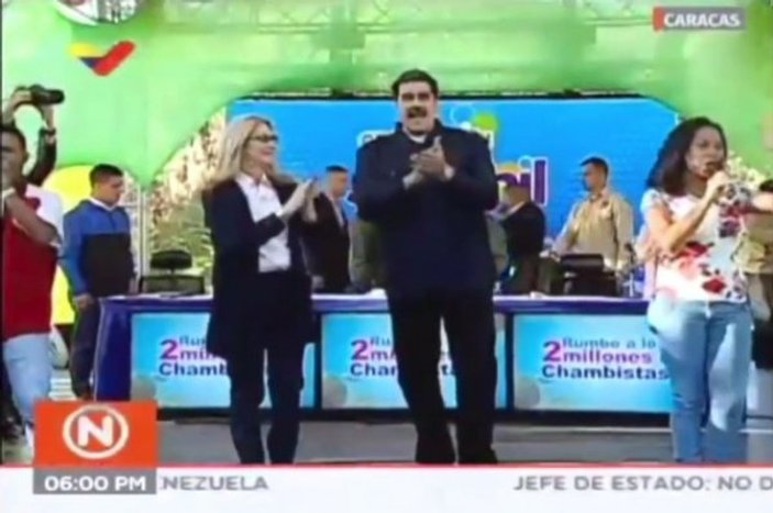 Maduro Caracas'ta dans etti