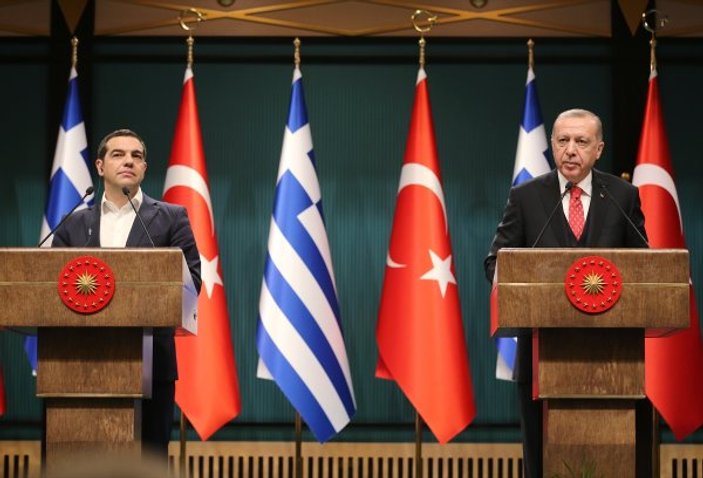 Erdoğan ile Çipras ortak basın toplantısı düzenledi