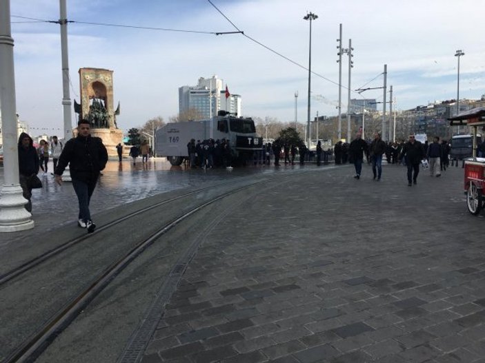 Galatasaray Meydanı'nda sıkı güvenlik önlemi
