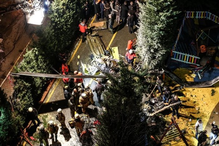 İstanbul Valisi helikopter kazasını inceledi