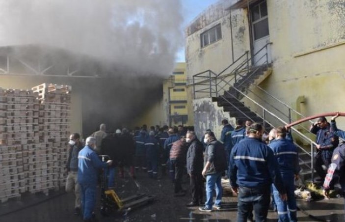 Hatay'da fabrika yangını