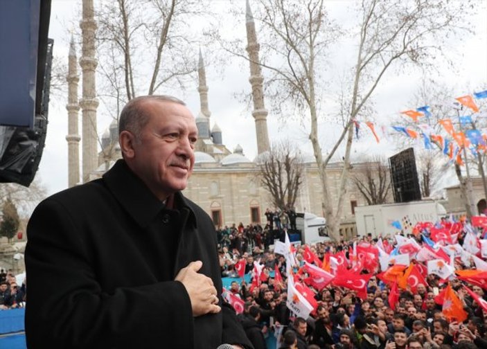 Cumhurbaşkanı Erdoğan Edirne'de konuştu