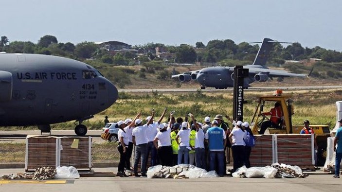 ABD uçakları Venezuela sınırında