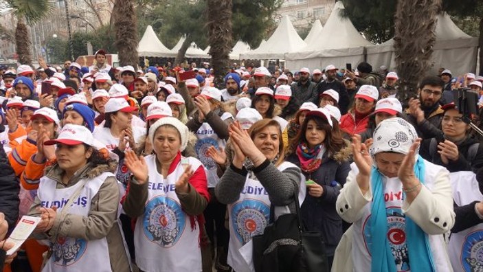 İşçiler CHP'li belediyeye tepkili