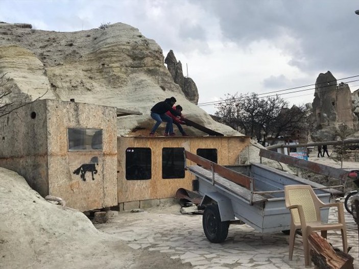 Kapadokya'daki yıkım çalışmaları devam ediyor