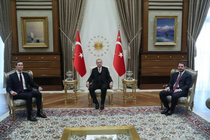 Cumhurbaşkanı Erdoğan Trump'ın damadıyla bir araya geldi