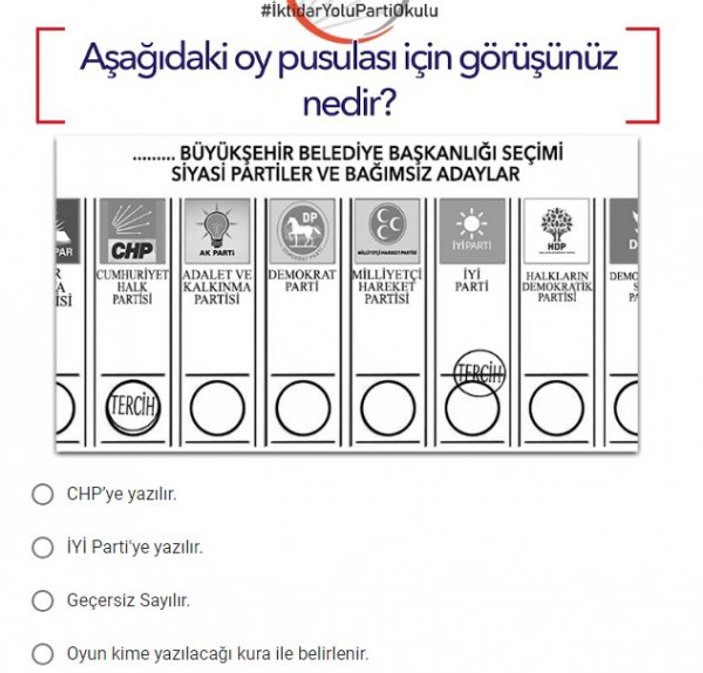 CHP oy kullanmayı öğretecek
