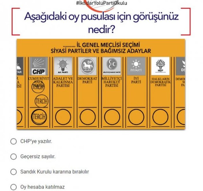 CHP oy kullanmayı öğretecek