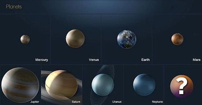 Astronomlar 9. gezegeni arıyor