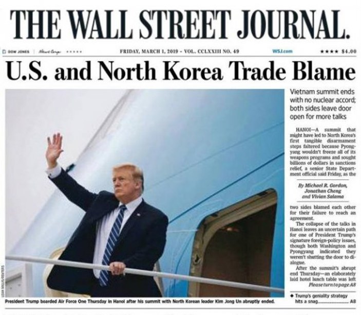 ABD basınında Trump-Kim zirvesinin yankıları
