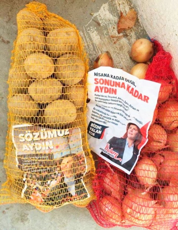 Aydın'da patates-soğanlı seçim çalışması