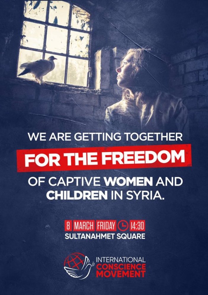 Vicdan Hareketi Suriyeli kadınlar için Sultanahmet'te