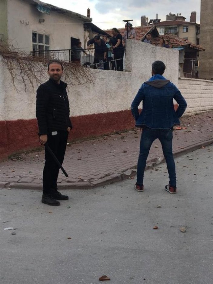Konya'da bir mahalle savaş alanına döndü