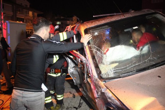 Konya'da feci kaza saniye saniye kameraya yansıdı