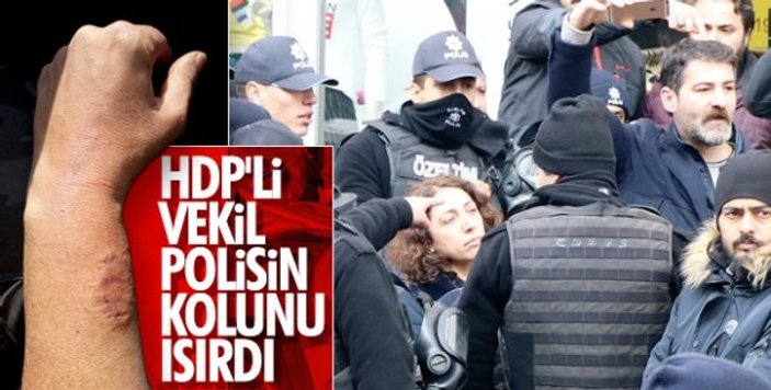 HDP'li milletvekilinin terör propagandasını polis önledi