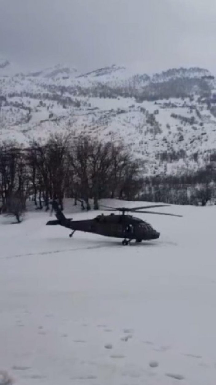 Tunceli'de polis helikopteri zorunlu iniş yaptı