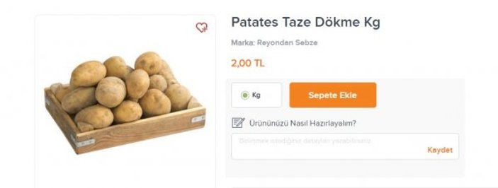 Patates fiyatları yarı yarıya düştü