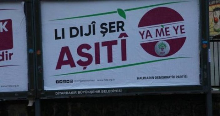 HDP'nin pankartı mahkeme kararıyla kaldırıldı