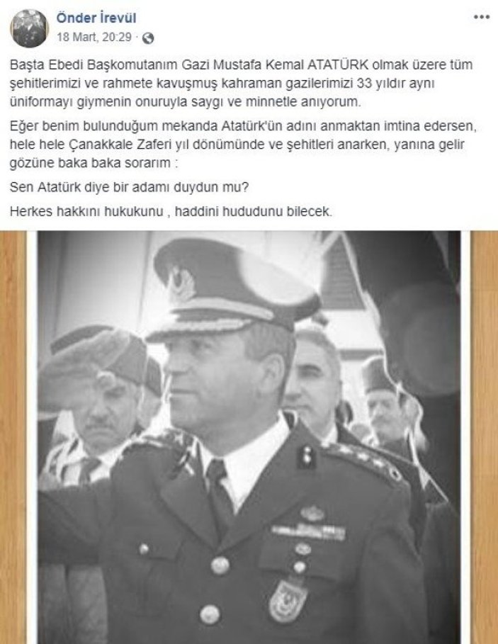 Albaydan hocaya Atatürk tepkisi