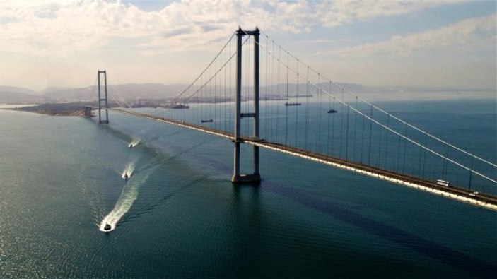 Kuzey Marmara otoyolu havadan görüntülendi