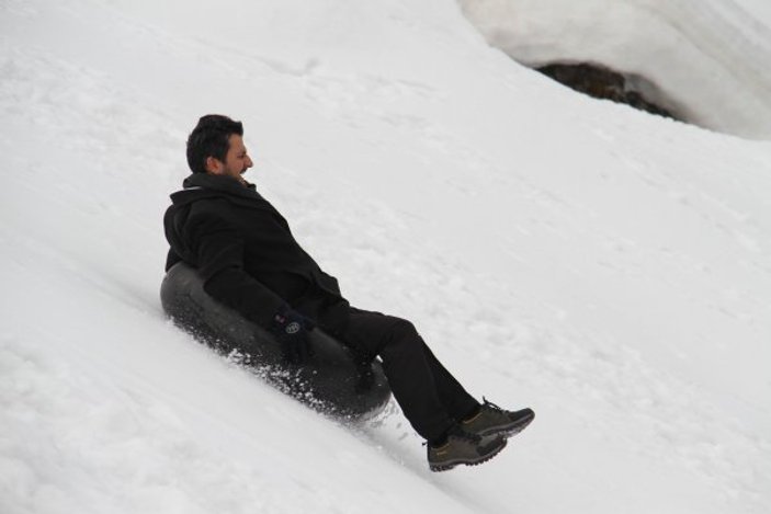 Baharda Konya'da kayak keyfi