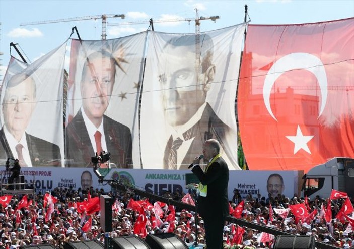 Cumhur İttifakı'nın Ankara mitingine 450 bin kişi katıldı