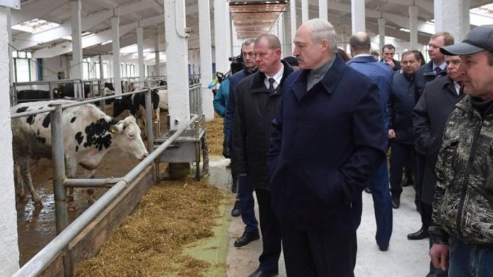 Belarus Cumhurbaşkanı çiftlik çalışanlarını azarladı