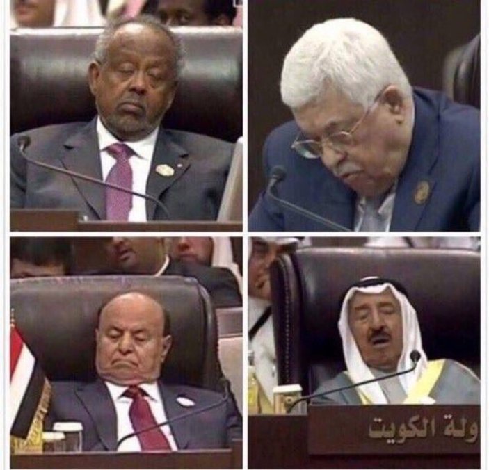 Arap Birliği Zirvesi'nde uyku