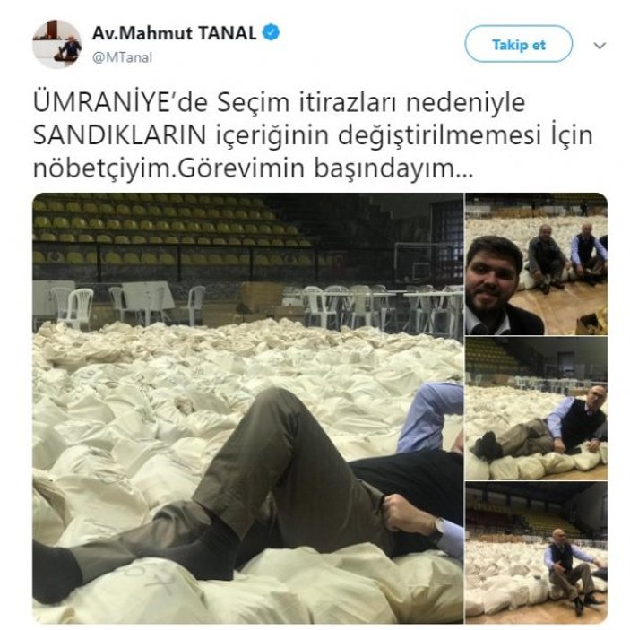 CHP'li Tanal oyların üzerine yatarak nöbet tuttu