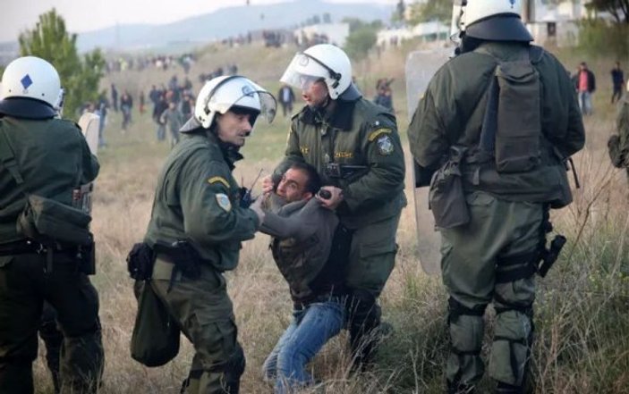 Yunanistan'da göçmenler eylem yaptı