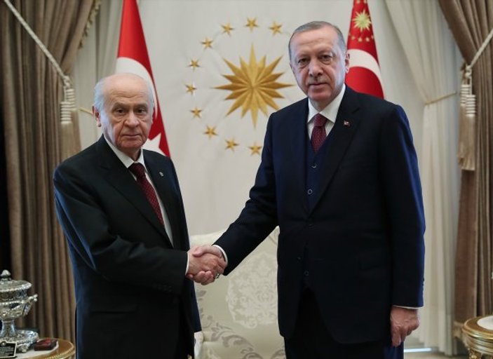 Beştepe'de Erdoğan-Bahçeli görüşmesi