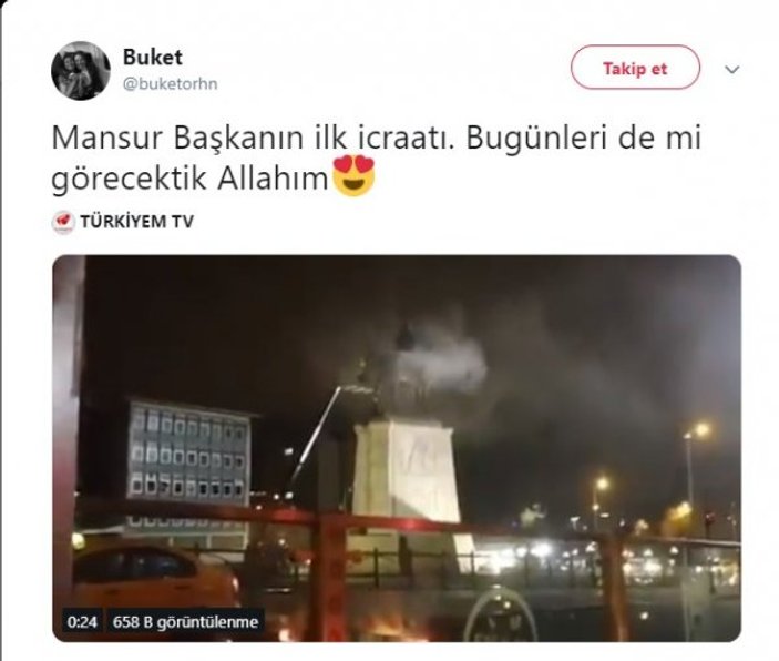 CHP Ankara'da heykel temizliği yaptı