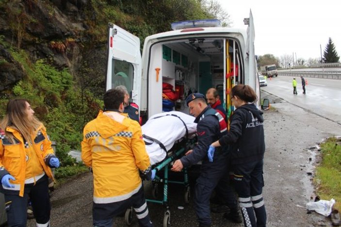 Giresun’da trafik kazası: 1 ölü 1 yaralı