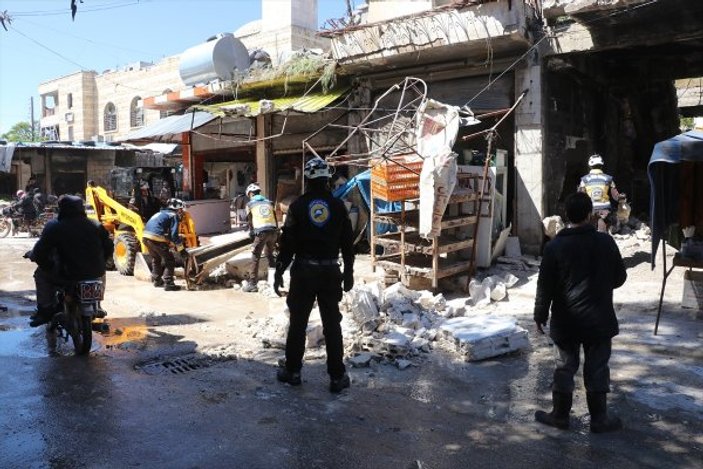 Esad güçleri pazar yerini bombaladı