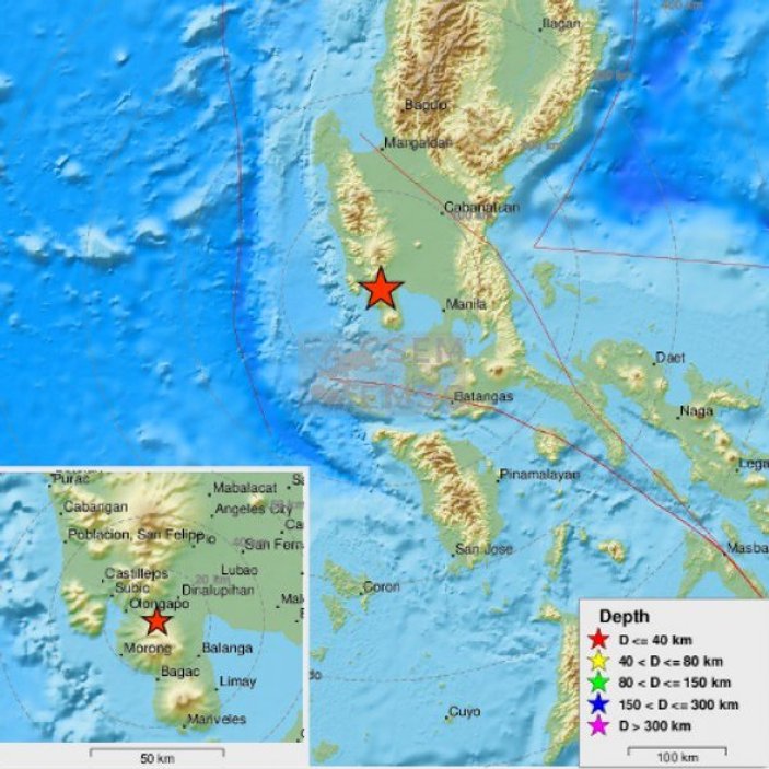 Filipinler'de 6.4 büyüklüğünde deprem: 6 ölü