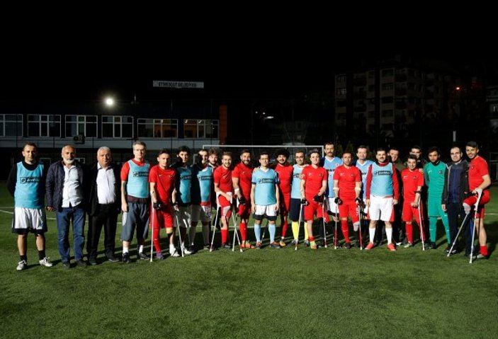 Milli Ampute Futbol Takımı, hakim ve savcılarla maç yaptı