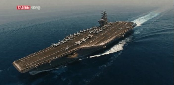 İran ABD savaş gemilerini görüntüledi