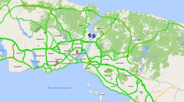 1 Mayıs'ta İstanbul trafiği