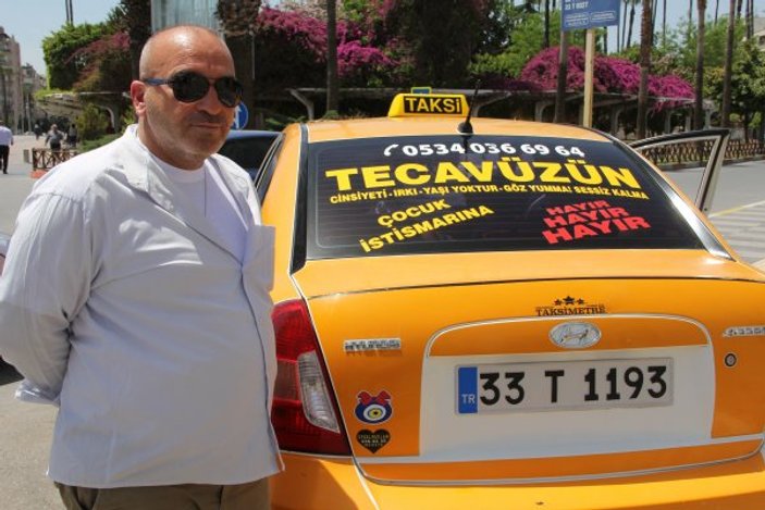 Mersin'de taksicinin duyarlılığı görenleri ağlattı