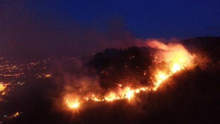 Giresun'daki orman yangını 15,5 saat sonra söndü