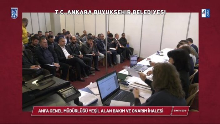 Ankara Büyükşehir Belediyesi canlı yayında ihale düzenledi
